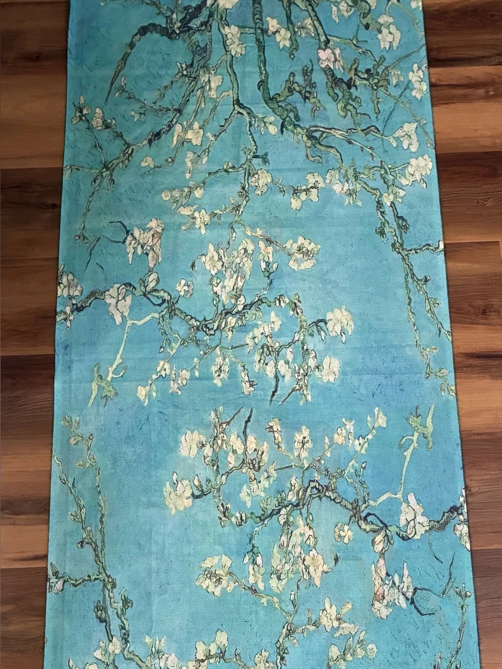 Art print double sided scarf Cézanne’s & Van Gogh tassel fringe Colorful NWOT
